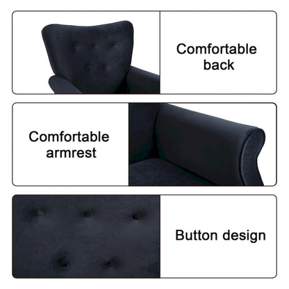 Fauteuil de salon à dossier haut et à bascule