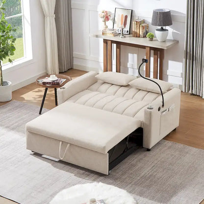 MERAX Convertible Loveseat Sofa, Pull Out Sofa Bed