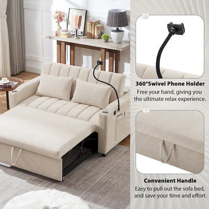 Canapé-lit convertible MERAX deux places