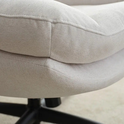 Fauteuil pivotant avec repose-pieds, ensemble fauteuil à bascule et repose-pieds, fauteuil de lecture inclinable, vert