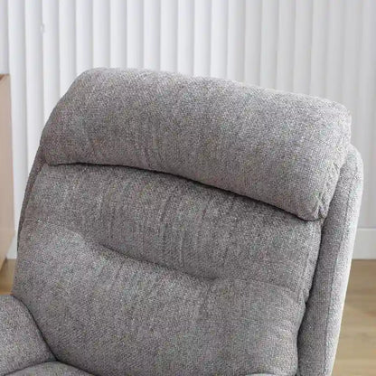 Fauteuil pivotant avec repose-pieds, ensemble fauteuil à bascule et repose-pieds, fauteuil de lecture inclinable, vert