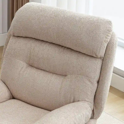 Fauteuil pivotant avec repose-pieds, ensemble fauteuil à bascule et repose-pieds, fauteuil de lecture inclinable, vert