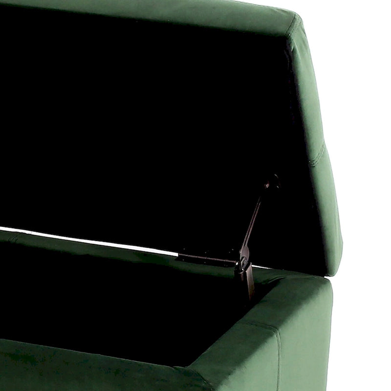 Banc de rangement rembourré au design minimaliste contemporain