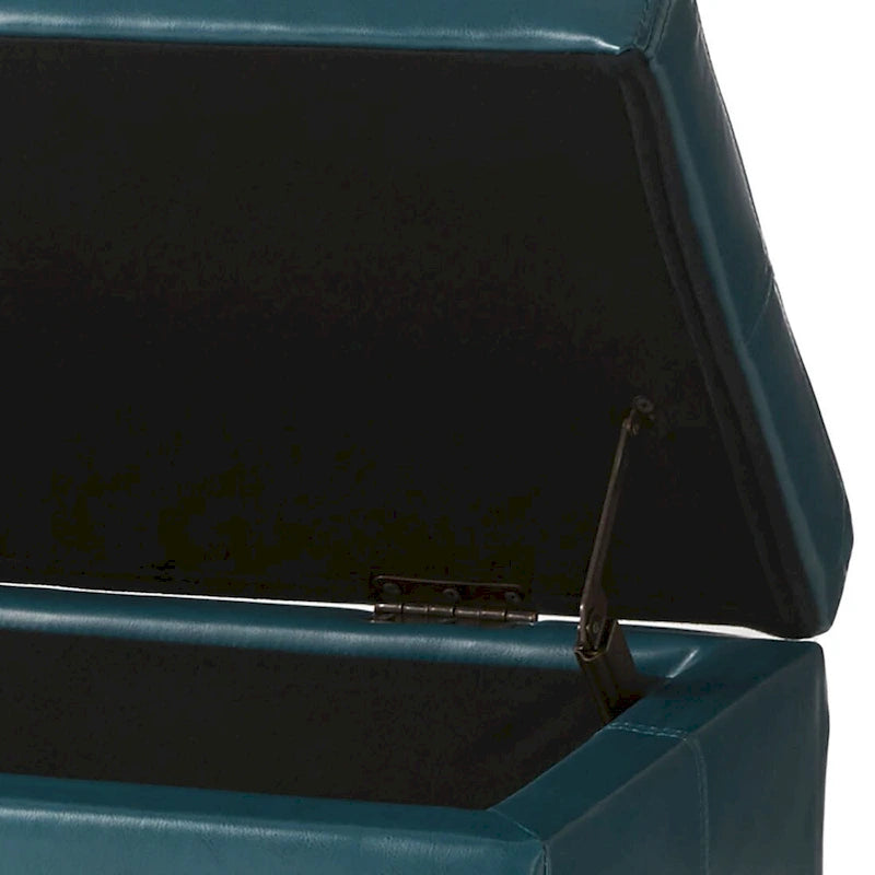 Banc de rangement rembourré au design minimaliste contemporain