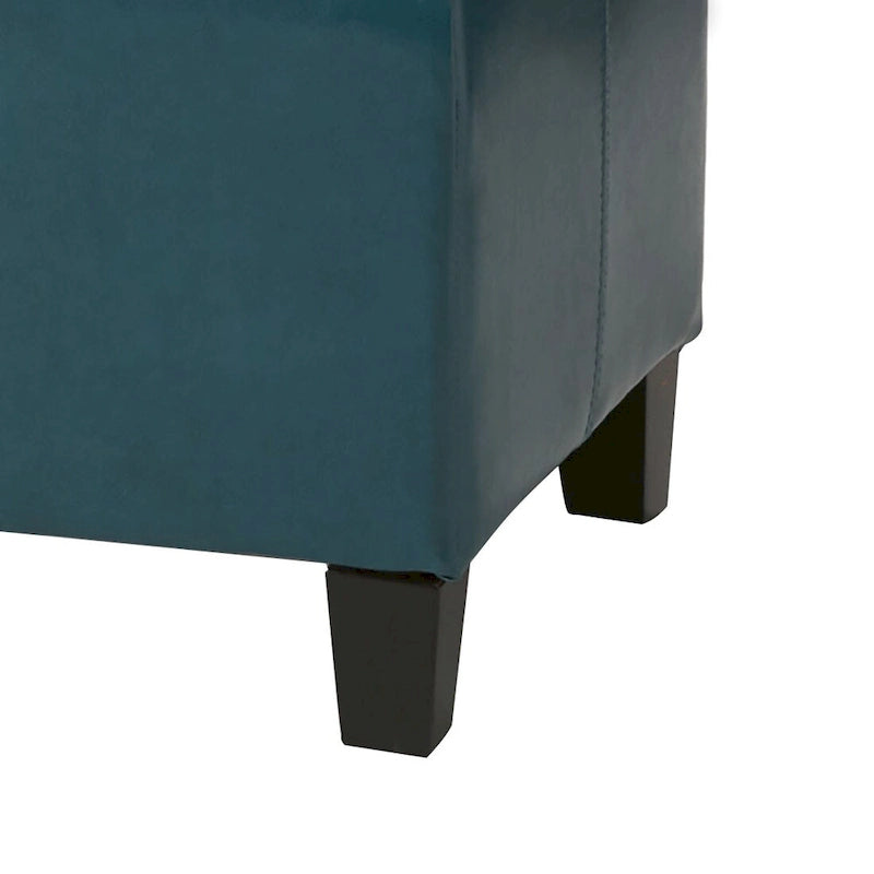 Banc de rangement rembourré au design minimaliste contemporain