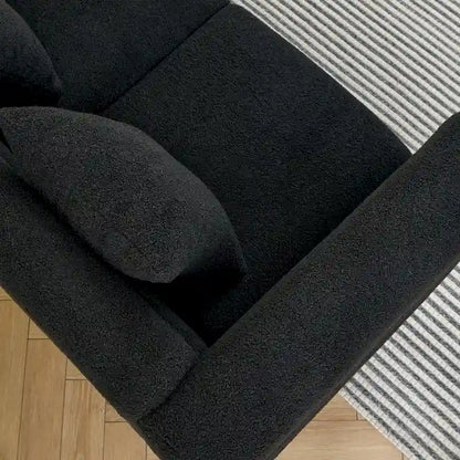 Canapé 3 places en tissu avec 3 coussins