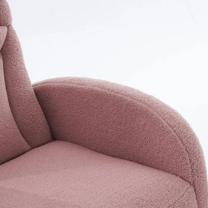 Fauteuil à bascule pour bébé en tissu avec repose-pieds réglable