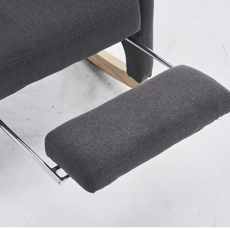 Fauteuil à bascule pour bébé en tissu avec repose-pieds réglable