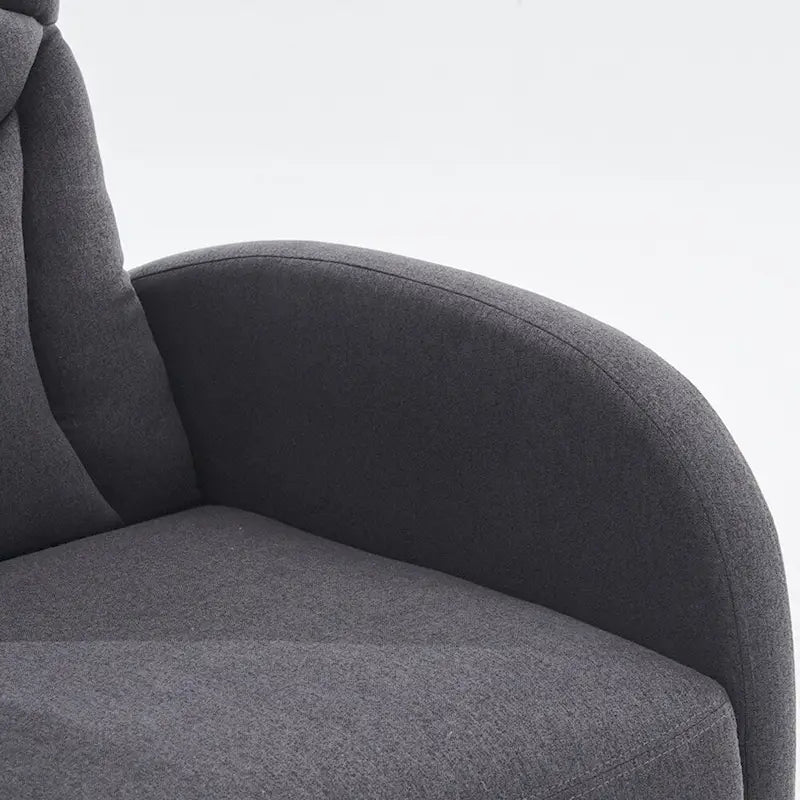 Fauteuil à bascule pour bébé en tissu avec repose-pieds réglable