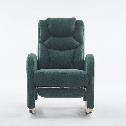 Fauteuil à bascule pour bébé en tissu avec repose-pieds réglable