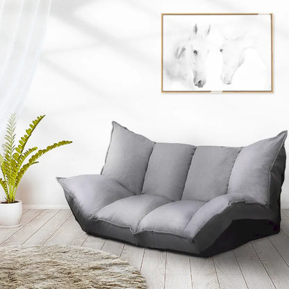 Canapé-lit moderne et confortable, ensemble futon mignon et réglable.