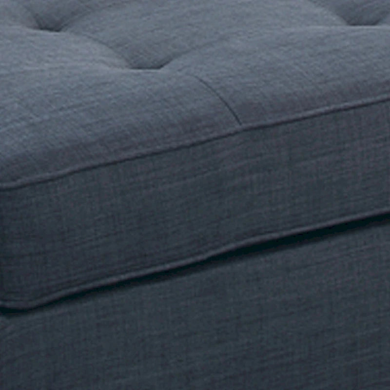 Pouf cocktail en tissu Dorris bleu