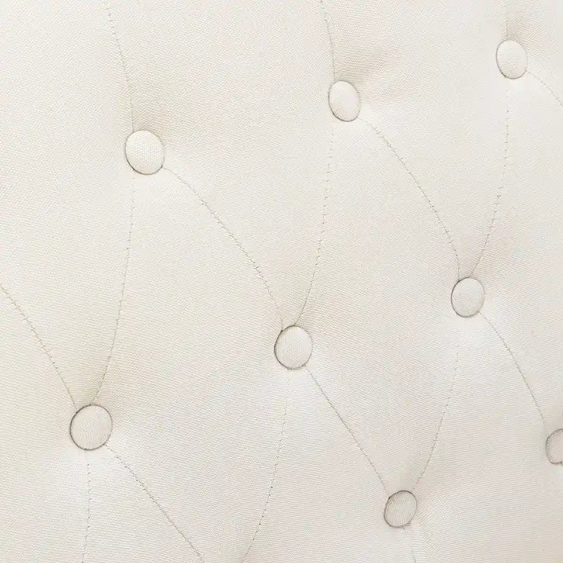 Ensemble de 2 fauteuils d'appoint capitonnés en lin, style moderne du milieu du siècle, revêtus de tissu LUE BONA - 72,4 cm L x 69,2 cm P x 85,7 cm H