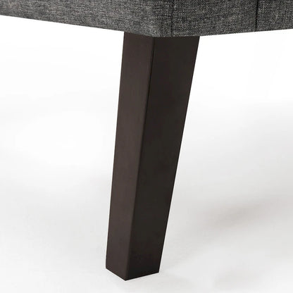 Ensemble de 2 fauteuils d'appoint capitonnés en lin, style moderne du milieu du siècle, revêtus de tissu LUE BONA - 72,4 cm L x 69,2 cm P x 85,7 cm H