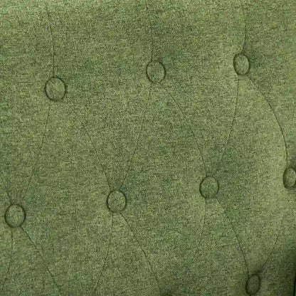 Ensemble de 2 fauteuils d'appoint capitonnés en lin, style moderne du milieu du siècle, revêtus de tissu LUE BONA - 72,4 cm L x 69,2 cm P x 85,7 cm H