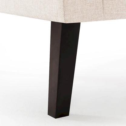 Ensemble de 2 fauteuils d'appoint capitonnés en lin, style moderne du milieu du siècle, revêtus de tissu LUE BONA - 72,4 cm L x 69,2 cm P x 85,7 cm H