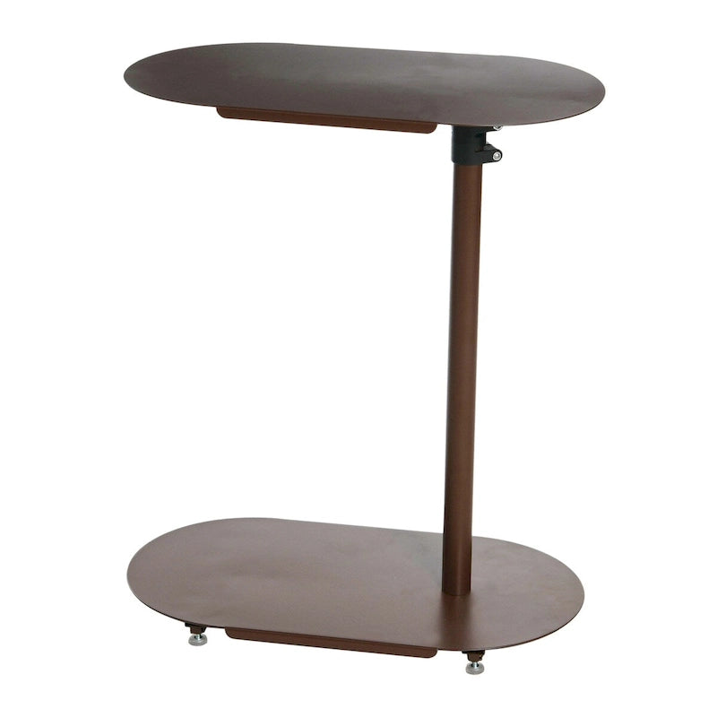 Table d'appoint moderne réglable en forme de C - 20,0 L x 11,0 l x 32,0 H