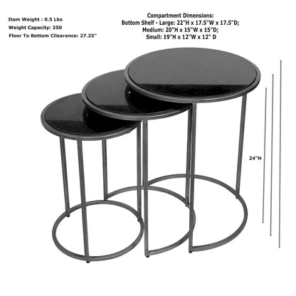 Tables gigognes Carolina Living Serena - Style industriel