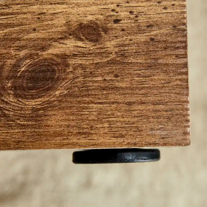 Table basse moderne en MDF avec motif imitation bois - design élégant et durable