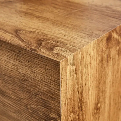 Table basse moderne en MDF avec motif imitation bois - design élégant et durable