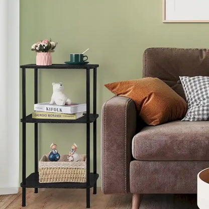 Table d'appoint haute à 3 niveaux avec rangement