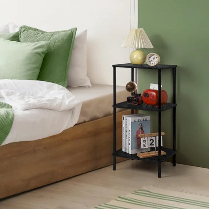 Table d'appoint haute à 3 niveaux avec rangement