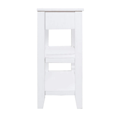 Meuble ancien en bois massif, console à 3 tiroirs