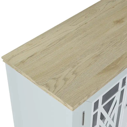 Buffet/meuble d'appoint de cuisine style vintage de 55 pouces de largeur