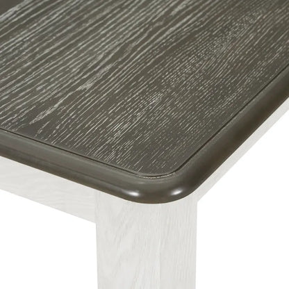 Ensemble de salle à manger 7 pièces avec table extensible et 6 chaises rembourrées