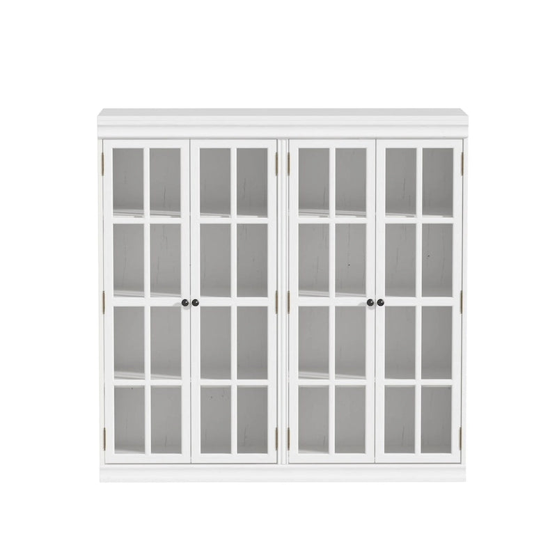 Ensemble de rangement sophistiqué : buffet, vaisselier, bibliothèque