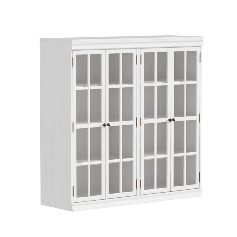 Ensemble de rangement sophistiqué : buffet, vaisselier, bibliothèque