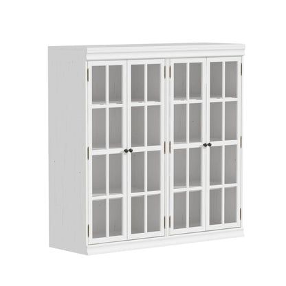 Ensemble de rangement sophistiqué : buffet, vaisselier, bibliothèque