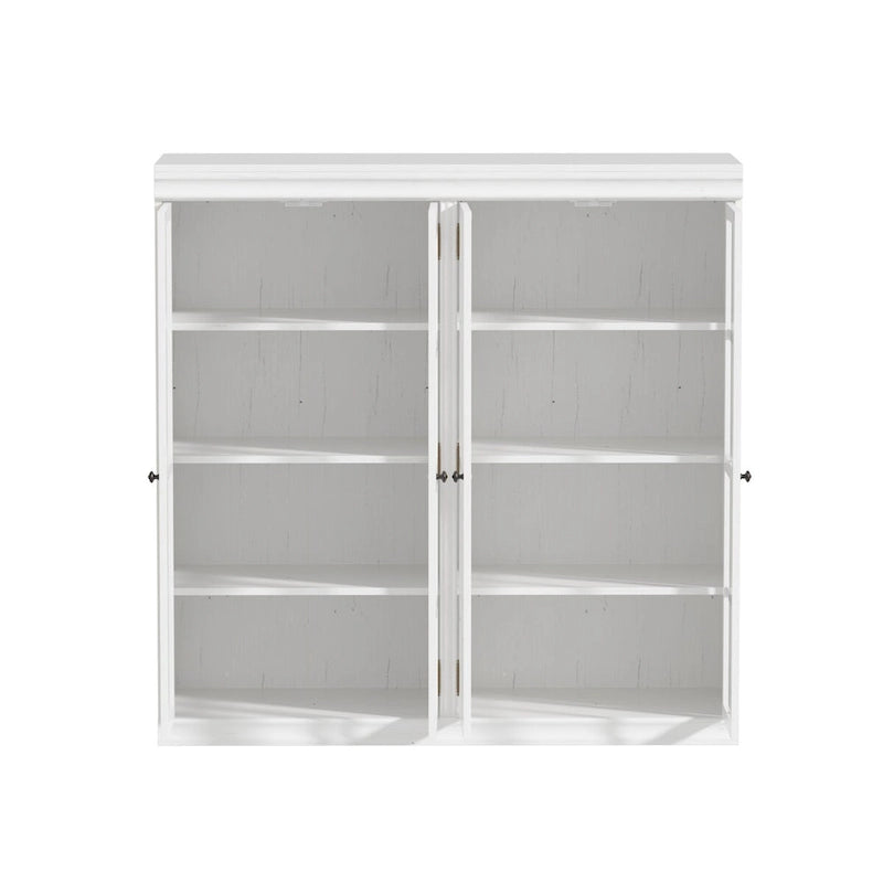 Ensemble de rangement sophistiqué : buffet, vaisselier, bibliothèque