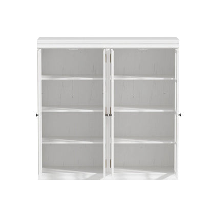 Ensemble de rangement sophistiqué : buffet, vaisselier, bibliothèque