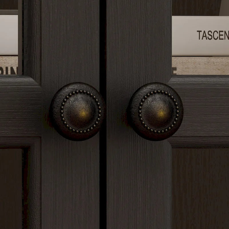 Ensemble de rangement sophistiqué : buffet, vaisselier, bibliothèque