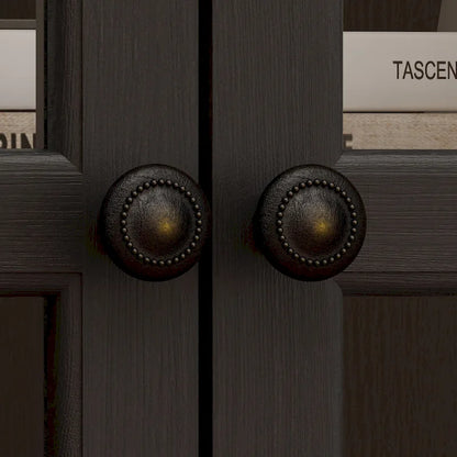 Ensemble de rangement sophistiqué : buffet, vaisselier, bibliothèque