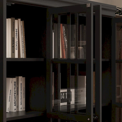 Ensemble de rangement sophistiqué : buffet, vaisselier, bibliothèque