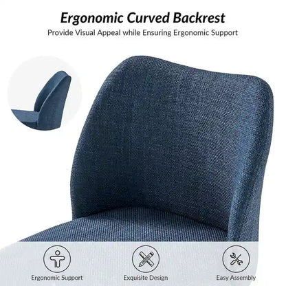 Ensemble de 6 chaises de salle à manger Melisa en bois massif rembourrées par HULALA HOME