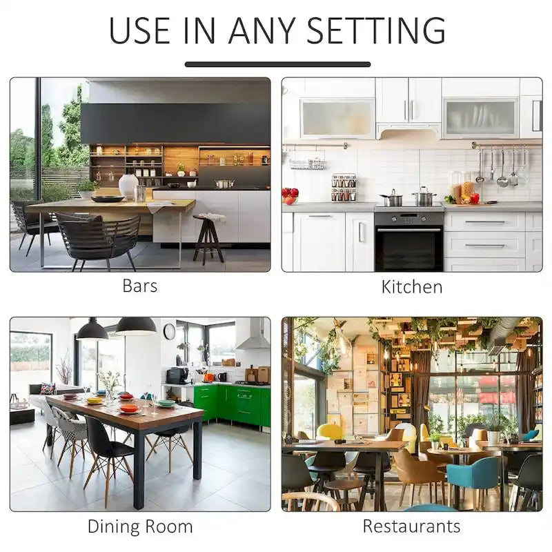 Ensemble de salle à manger en bois 5 pièces avec table et chaises de cuisine