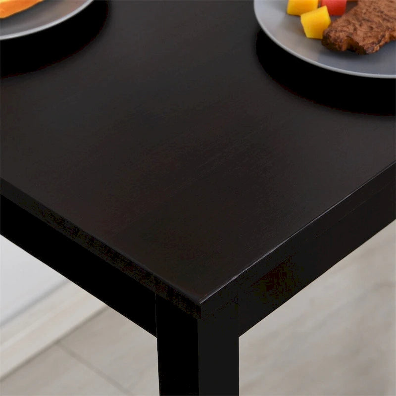 Ensemble de salle à manger en bois 5 pièces avec table et chaises de cuisine