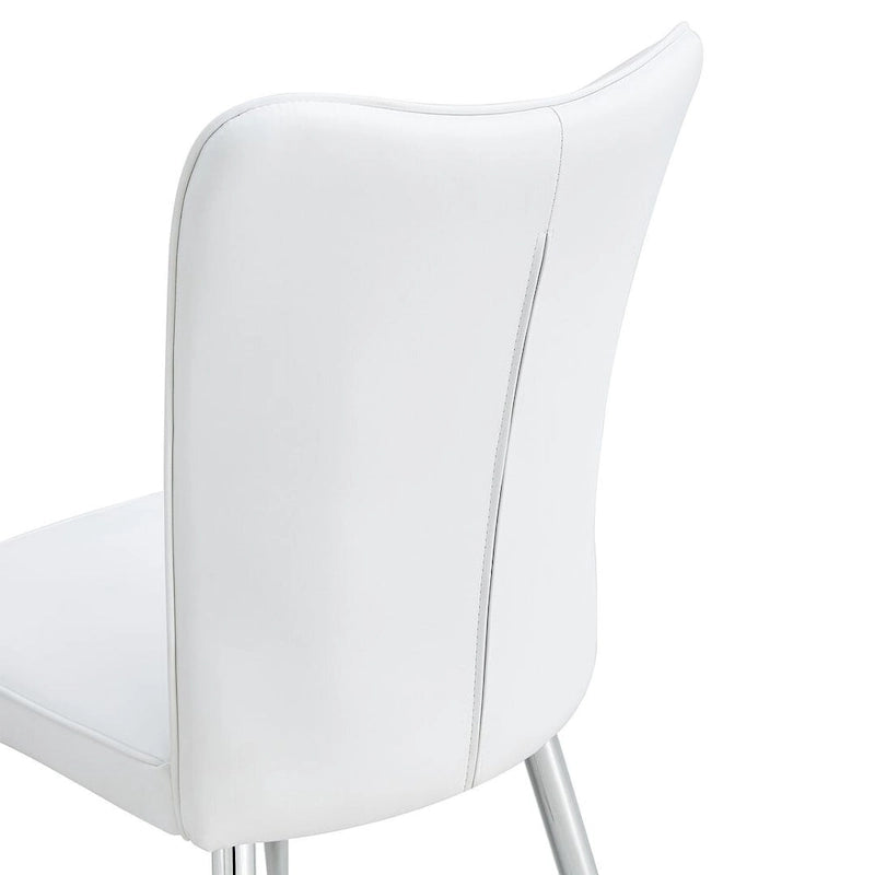 Ensemble de 4 chaises de salle à manger minimalistes modernes en cuir PU