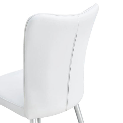 Ensemble de 4 chaises de salle à manger minimalistes modernes en cuir PU