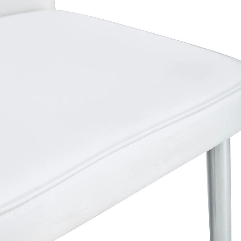 Ensemble de 4 chaises de salle à manger minimalistes modernes en cuir PU