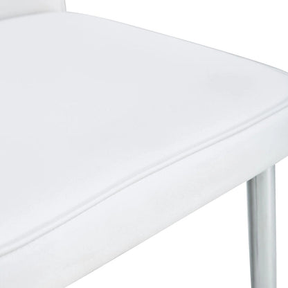 Ensemble de 4 chaises de salle à manger minimalistes modernes en cuir PU