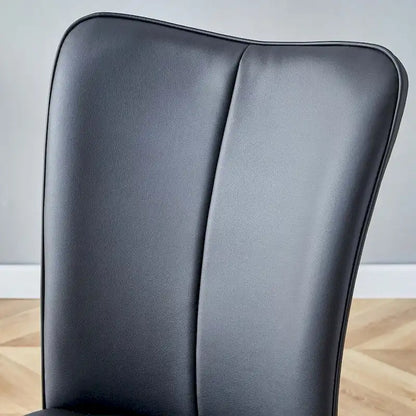 Ensemble de 4 chaises de salle à manger minimalistes modernes en cuir PU