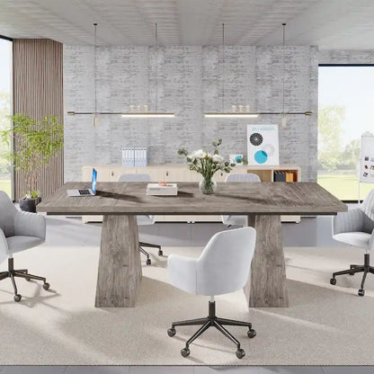 Table de cuisine/salle à manger de style campagnard en bois de 160 cm (63 pouces) pour 4 à 6 personnes