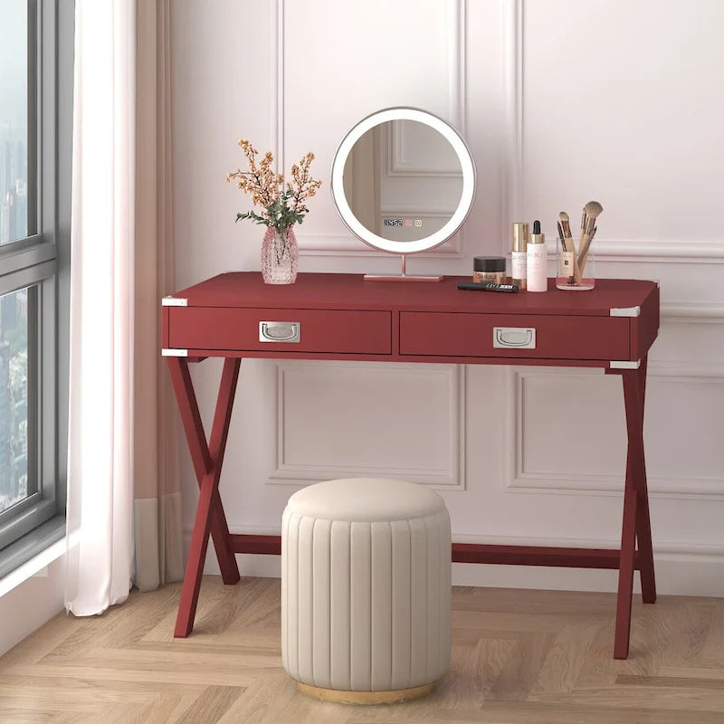 Bureau d'ordinateur avec rangement, bureau en bois massif avec tiroirs, table d'étude moderne pour bureau à domicile, petit espace d'écriture