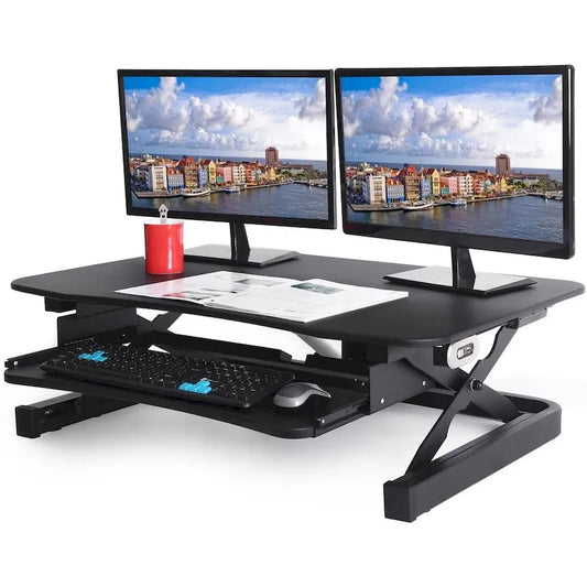 ApexDesk ZT Series Height Adjustable Sit to Stand Electric Desk Riser