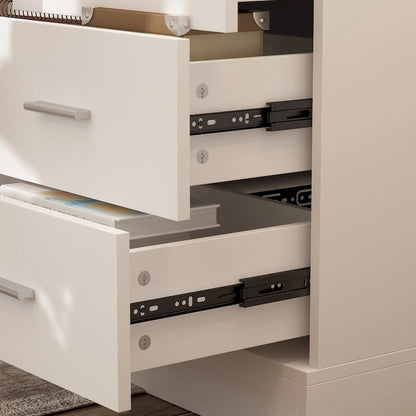 Bureau ergonomique réglable en hauteur avec rangement