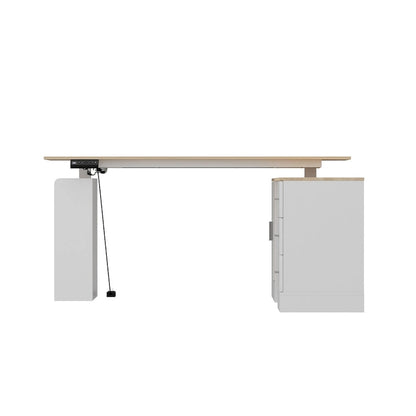 Bureau ergonomique réglable en hauteur avec rangement